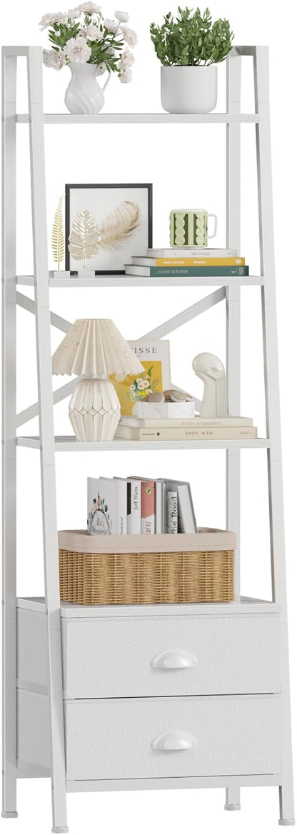 Furologee Ladder Shelf with 2 Drawers