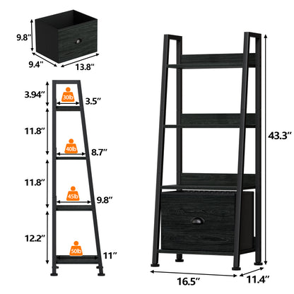 Furologee 4-Tier Ladder Shelf