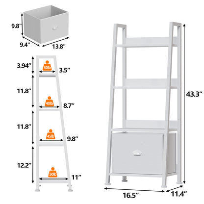 Furologee 4-Tier Ladder Shelf