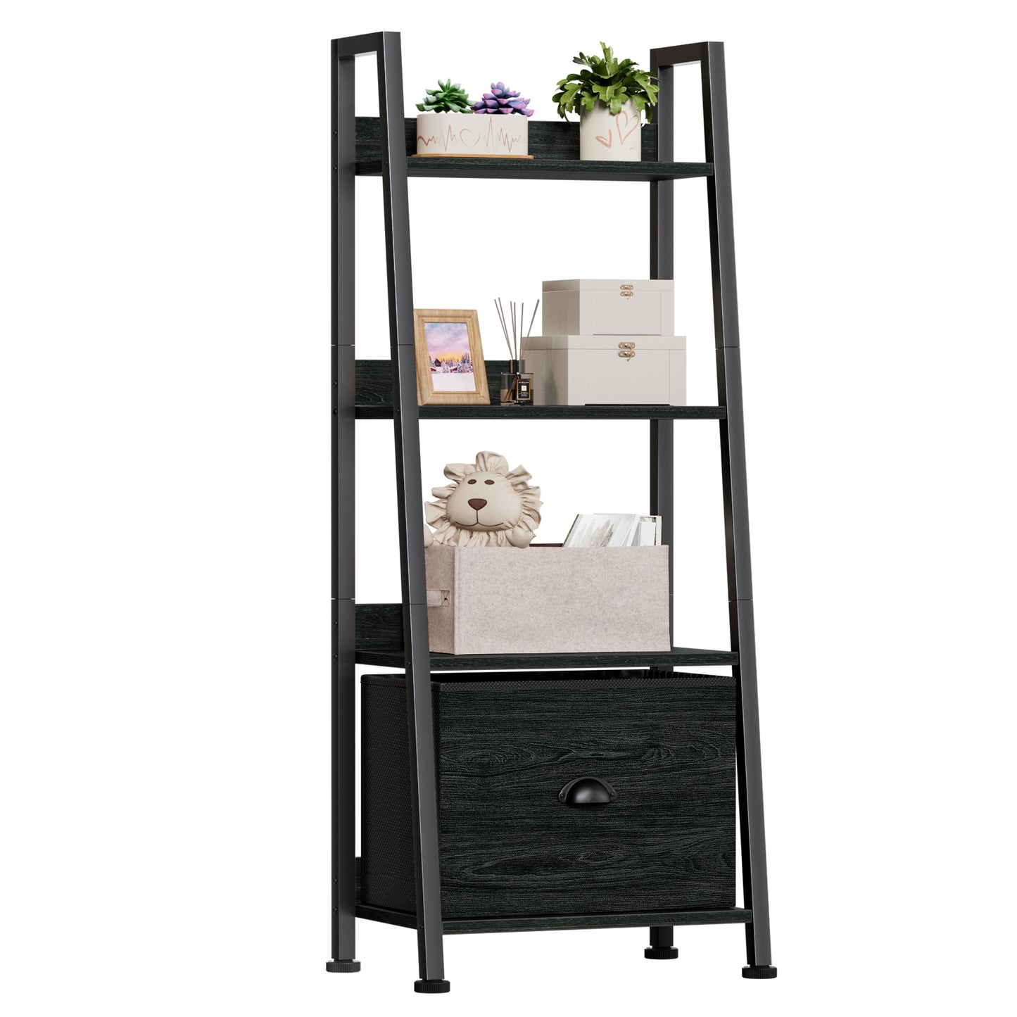 Furologee 4-Tier Ladder Shelf