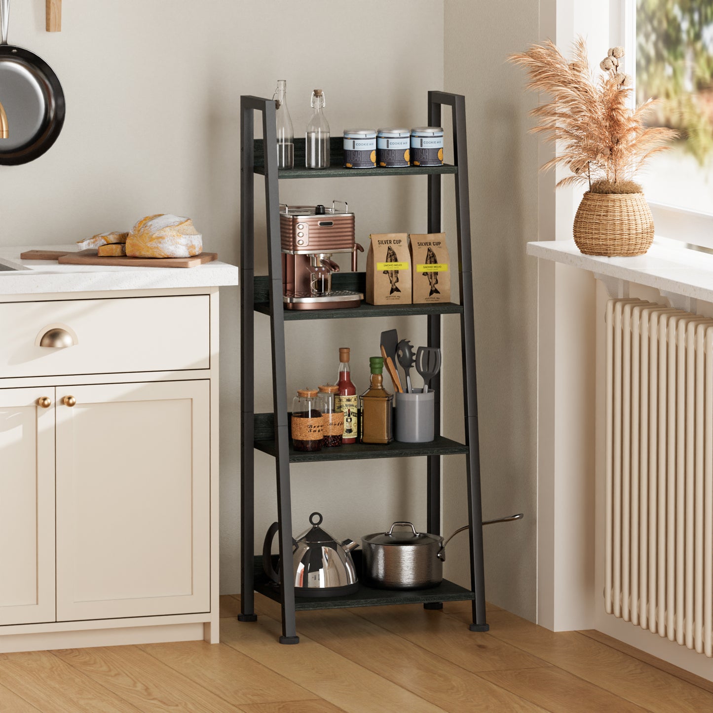 Furologee 4-Tier Ladder Shelf