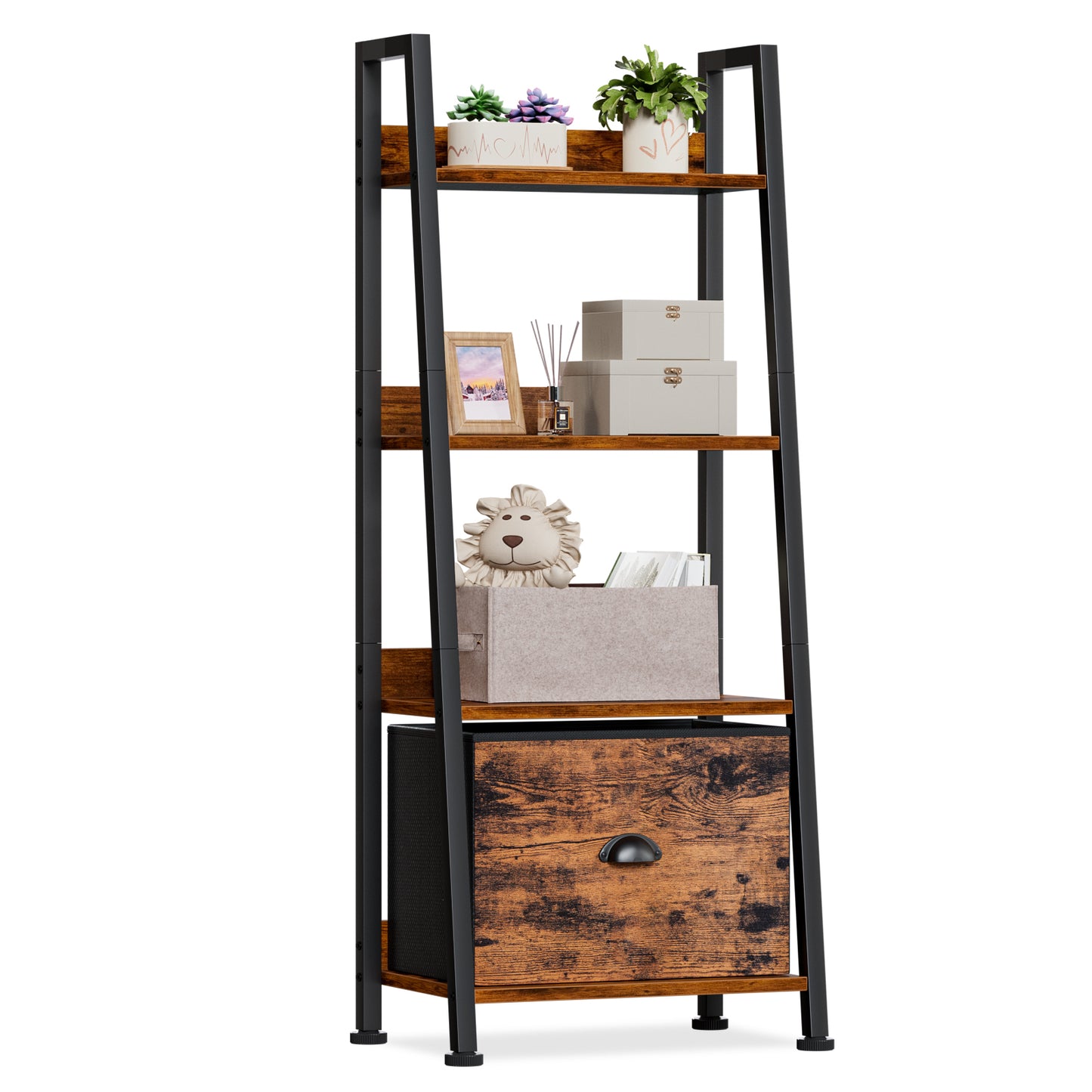 Furologee 4-Tier Ladder Shelf