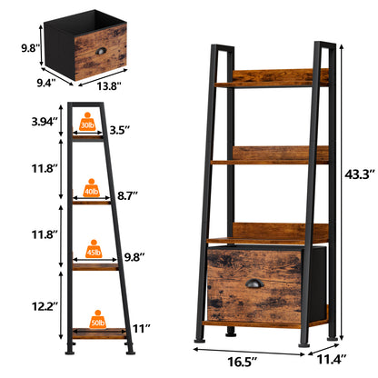 Furologee 4-Tier Ladder Shelf