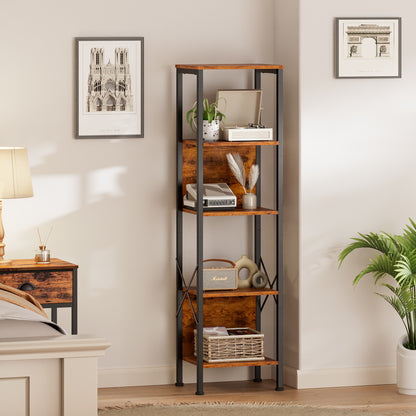 Furologee Bookshelf with Back