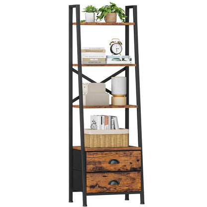 Furologee Ladder Shelf with 2 Drawers