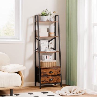 Furologee Ladder Shelf with 2 Drawers